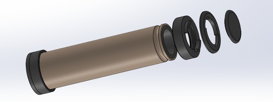 Bike Handle Grip Assembly CAD design