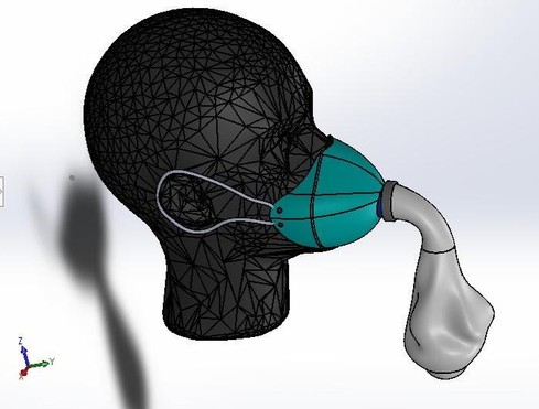 BIPIT - Nausea-Support Mask CAD design